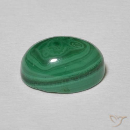 Malaquita Verde médio Natural 2.90ct, oval, Opaco