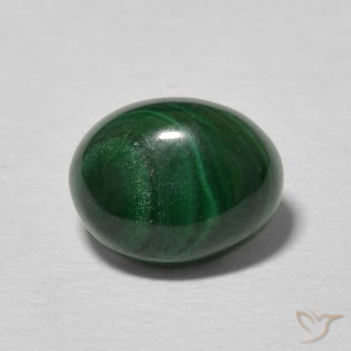 2.66ct Natural Verde escuro Malaquita, oval, Opaco