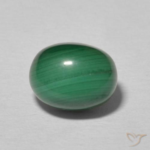 3.25ct Natural Verde Multicolor Malaquita, oval, Opaco