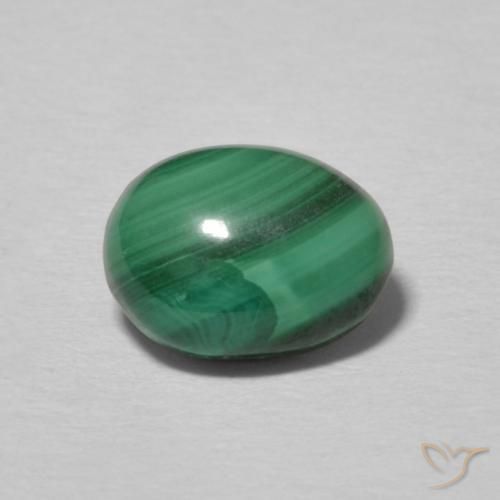 2.14ct Natural Verde Multicolor Malaquita, oval, Opaco