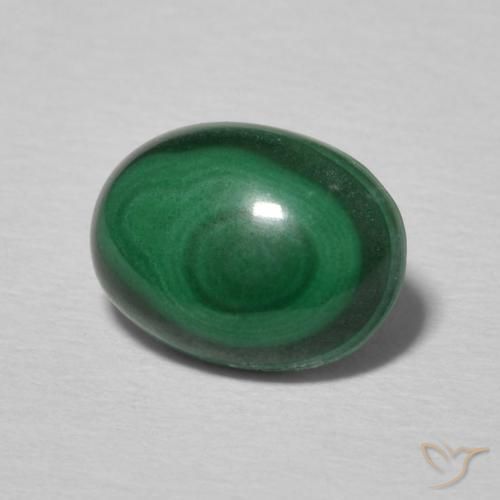 Malaquita Verde Multicolor Natural 2.21ct, oval, Opaco