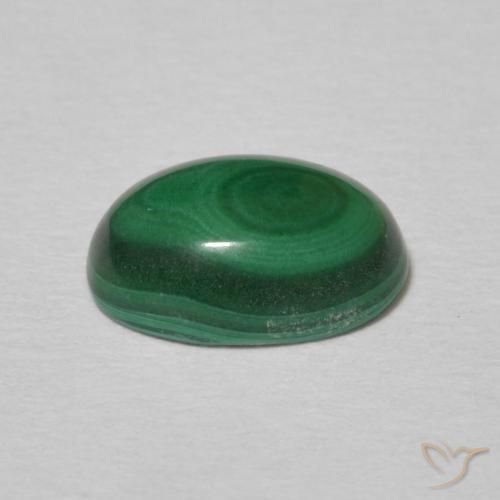 Malaquita Verde Multicolor Natural 2.21ct, oval, Opaco