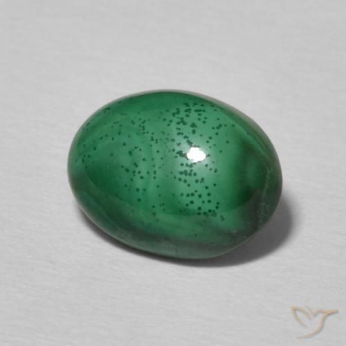 Malaquita Verde médio Natural 2.32ct, oval, Opaco