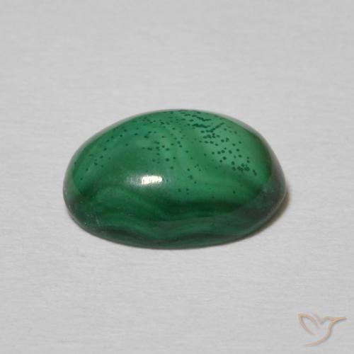 Malaquita Verde médio Natural 2.32ct, oval, Opaco
