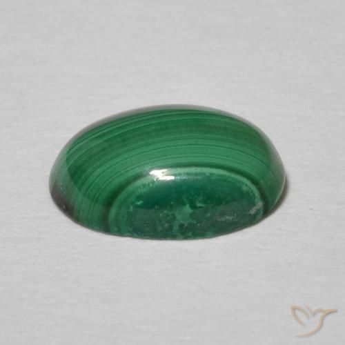 Malaquita Verde escuro Natural 2.36ct, oval, Opaco