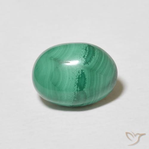 2.37ct Natural Verde Multicolor Malaquita, oval, Opaco