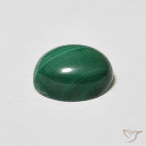 Malaquita Verde médio Natural 3.12ct, oval, Opaco