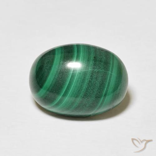5.13ct Natural Verde Multicolor Malaquita, oval, Opaco