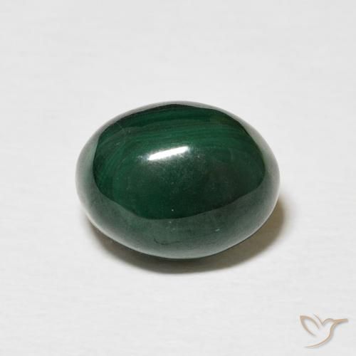 4.66ct Natural Verde escuro Malaquita, oval, Opaco