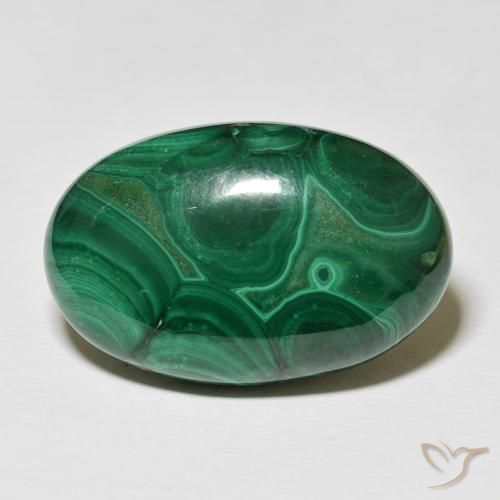 46.88ct Natural Verde escuro Malaquita, oval, Opaco