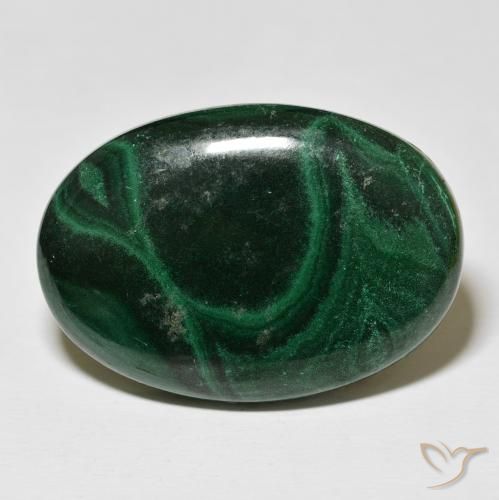 79.08ct Natural Verde escuro Malaquita, oval, Opaco