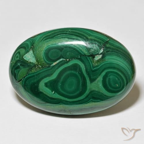 83.20ct Natural Verde Multicolor Malaquita, oval, Opaco