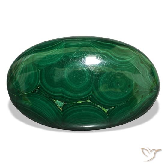 40.20ct verde malaquita, oval, opaco