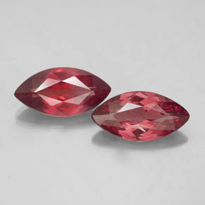 Pedras preciosas de granada malaia rosa natural de  ct, marquise, VVS-VS
