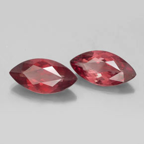 Pedras preciosas de granada malaia rosa natural de  ct, marquise, VVS-VS