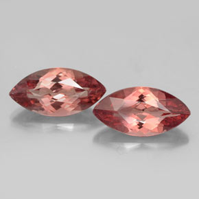 Pedras preciosas de granada malaia rosa natural de  ct, marquise, VS