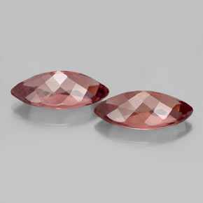 Pedras preciosas de granada malaia rosa natural de  ct, marquise, VS