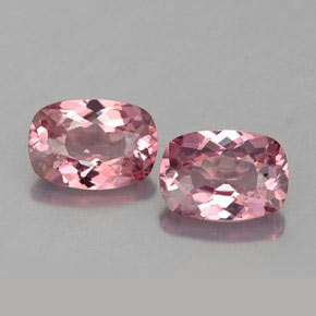 Pedras preciosas de granada malaia rosa natural de  ct, almofada cortada, VVS