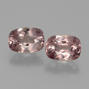 Pedras preciosas de granada malaia rosa natural de 2,28 ct, almofada cortada, VS