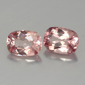 Pedras preciosas de granada malaia rosa natural de  ct, almofada cortada, VVS-VS