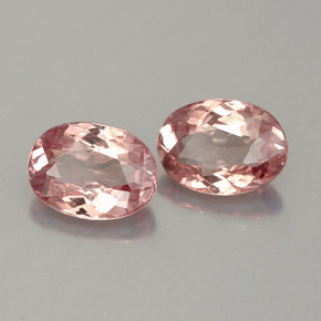 Pedras preciosas de granada malaia rosa natural de  ct, corte oval, VVS-VS