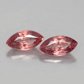 Pedras preciosas de granada malaia rosa natural de  ct, marquise, VVS