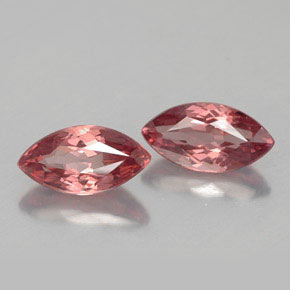 Pedras preciosas de granada malaia rosa natural de  ct, marquise, VVS