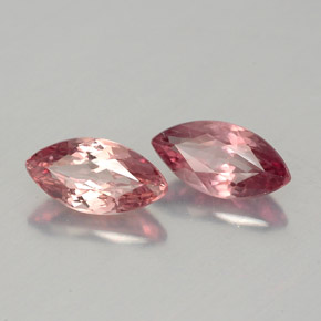 Pedras preciosas de granada malaia rosa natural de  ct, marquise, VVS