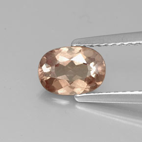 Granada malaia rosa natural 0,98ct, corte oval, VS