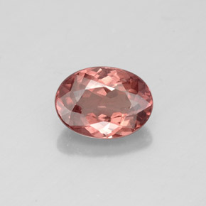 Granada malaia rosa natural 1,08ct, corte oval, VS