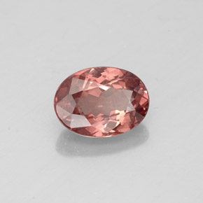 Granada malaia rosa natural 1,08ct, corte oval, VS
