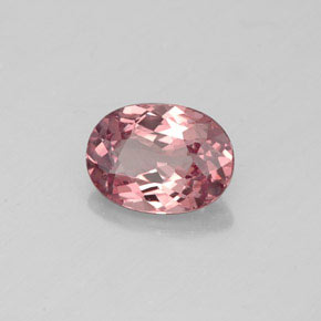 Granada malaia rosa natural 1,00ct, corte oval, VVS
