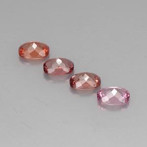 Pedras preciosas de granada malaia multicolorido natural de 4,57 ct, almofada cortada, VVS-VS