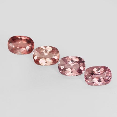 Pedras preciosas de Malaya Garnet framboesa vermelha natural de 4.36 ct, Almofada, VVS-VS