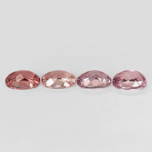 Pedras preciosas de Malaya Garnet framboesa vermelha natural de 4.36 ct, Almofada, VVS-VS