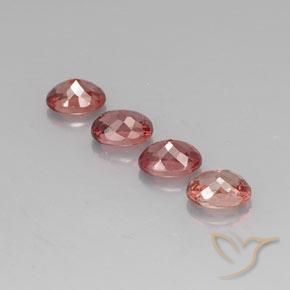 Pedras preciosas de Malaya Garnet Luz vermelha natural de 4.14 ct, oval, VVS-VS
