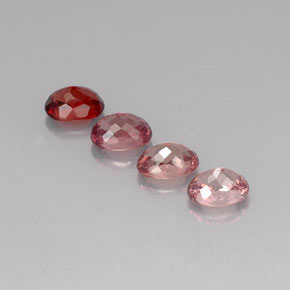 Pedras preciosas de granada malaia multicolorido natural de 4,84 ct, corte oval, VVS-VS