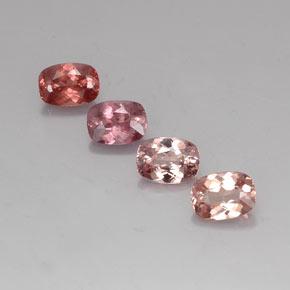 Pedras preciosas de granada malaia multicolorido natural de 4,31 ct, almofada cortada, VVS-VS