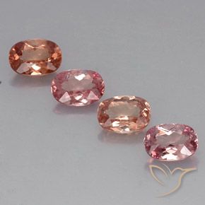 Pedras preciosas de Malaya Garnet Laranja Rosa natural de 3.85 ct, Almofada cortada, VVS-VS