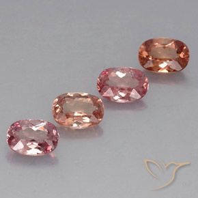 Pedras preciosas de Malaya Garnet Laranja Rosa natural de 3.85 ct, Almofada cortada, VVS-VS