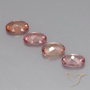 Pedras preciosas de Malaya Garnet Laranja Rosa natural de 3.85 ct, Almofada cortada, VVS-VS