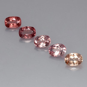 Pedras preciosas de granada malaia multicolorido natural de 5,41 ct, corte oval, VVS-VS