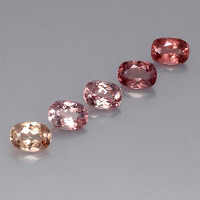 Pedras preciosas de granada malaia multicolorido natural de 5,41 ct, corte oval, VVS-VS