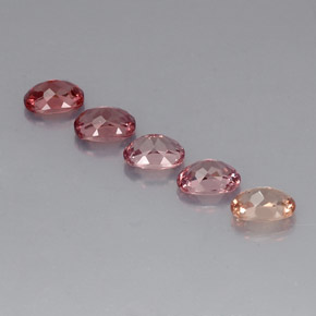 Pedras preciosas de granada malaia multicolorido natural de 5,41 ct, corte oval, VVS-VS