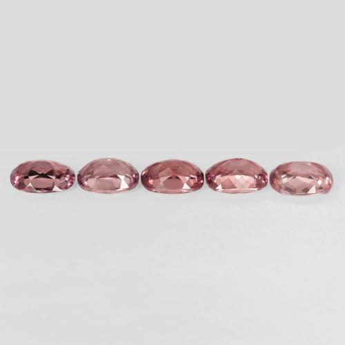 Pedras preciosas de Malaya Garnet Luz rosa natural de 5.43 ct, Almofada, VVS-VS