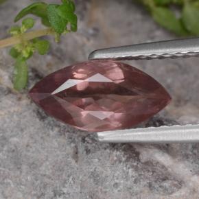 Granada malaia rosa natural 1,27ct, marquise, VS