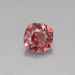 Granada malaia rosa natural 1,36ct, almofada cortada, VS