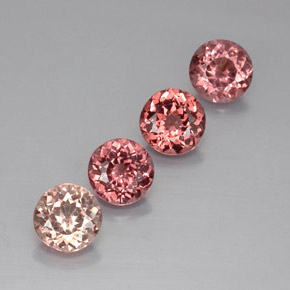 Pedras preciosas de Malaya Garnet Multicolorido natural de 4.74 ct, Corte Redondo, VVS-VS