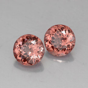 Pedras preciosas de Malaya Garnet Rosa Laranja natural de  ct, Corte Redondo, VVS