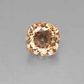 Granada malaia amarelo natural 0,84ct, almofada cortada, VVS